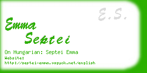 emma septei business card